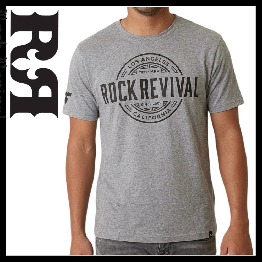 Rock Revival Marley SS Soft Cotton Men’s T-Shirt Size (3XL)